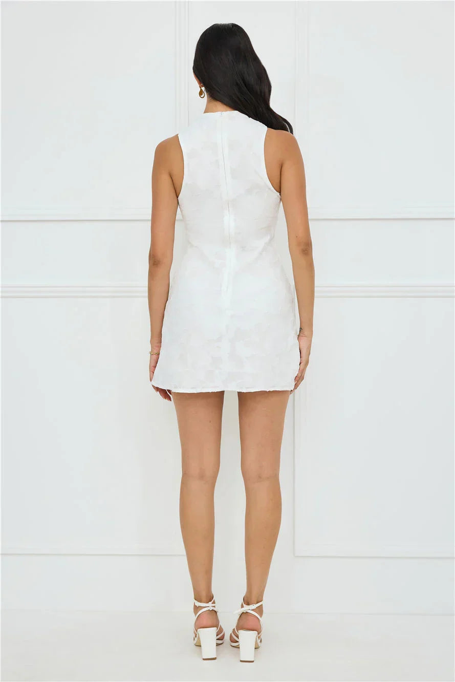 Darling Delight Mini Dress White