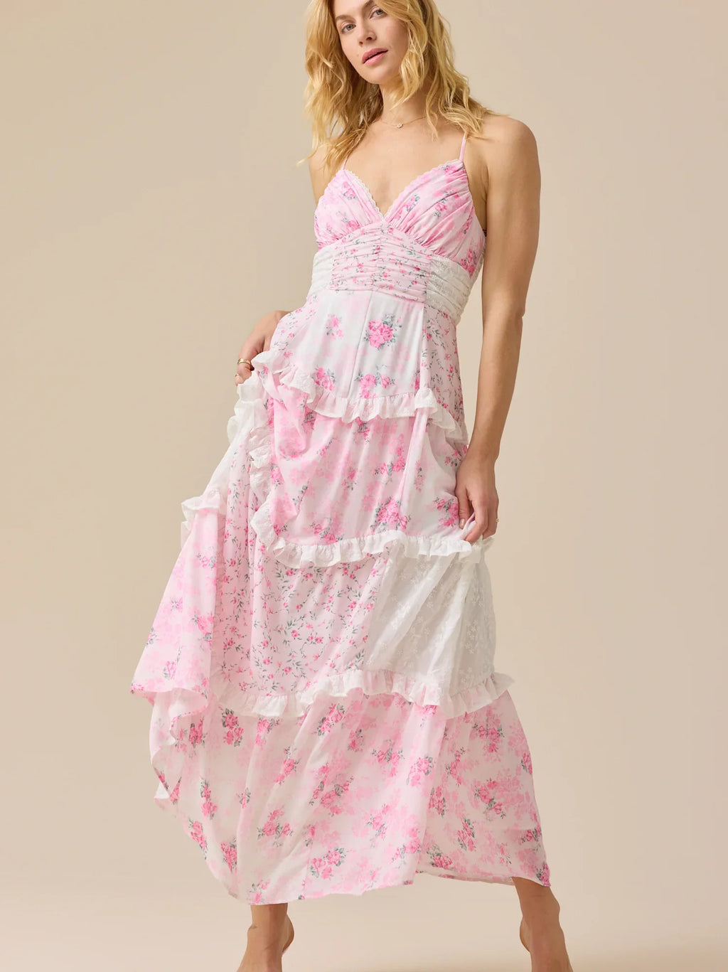 Adernlia Floral Maxi Dress