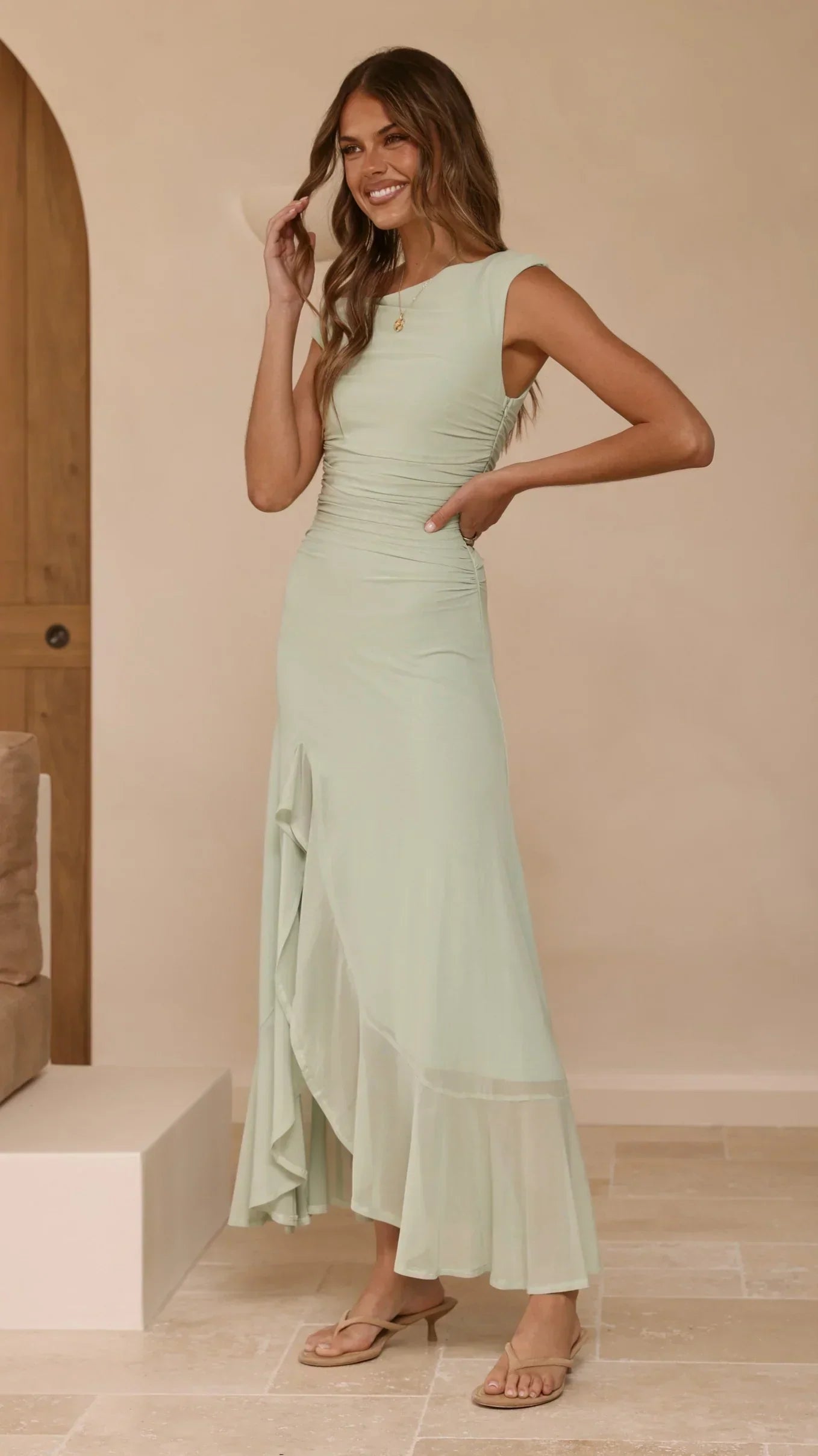 Sareiah Maxi Dress - Sage