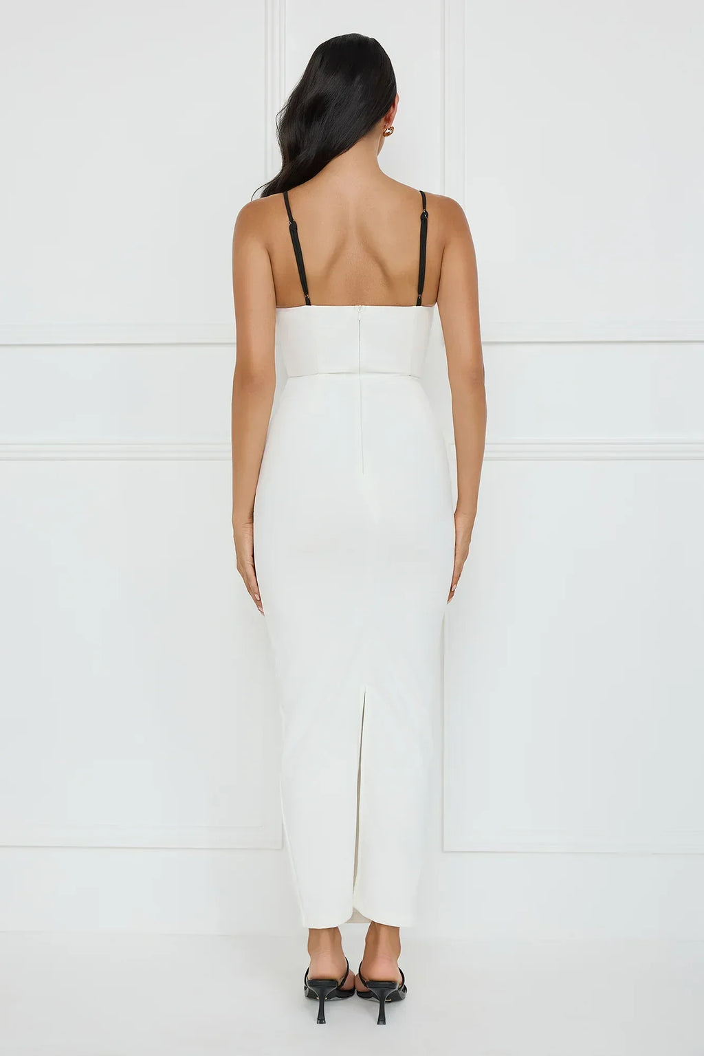 Chic Sophistication Maxi Dress White