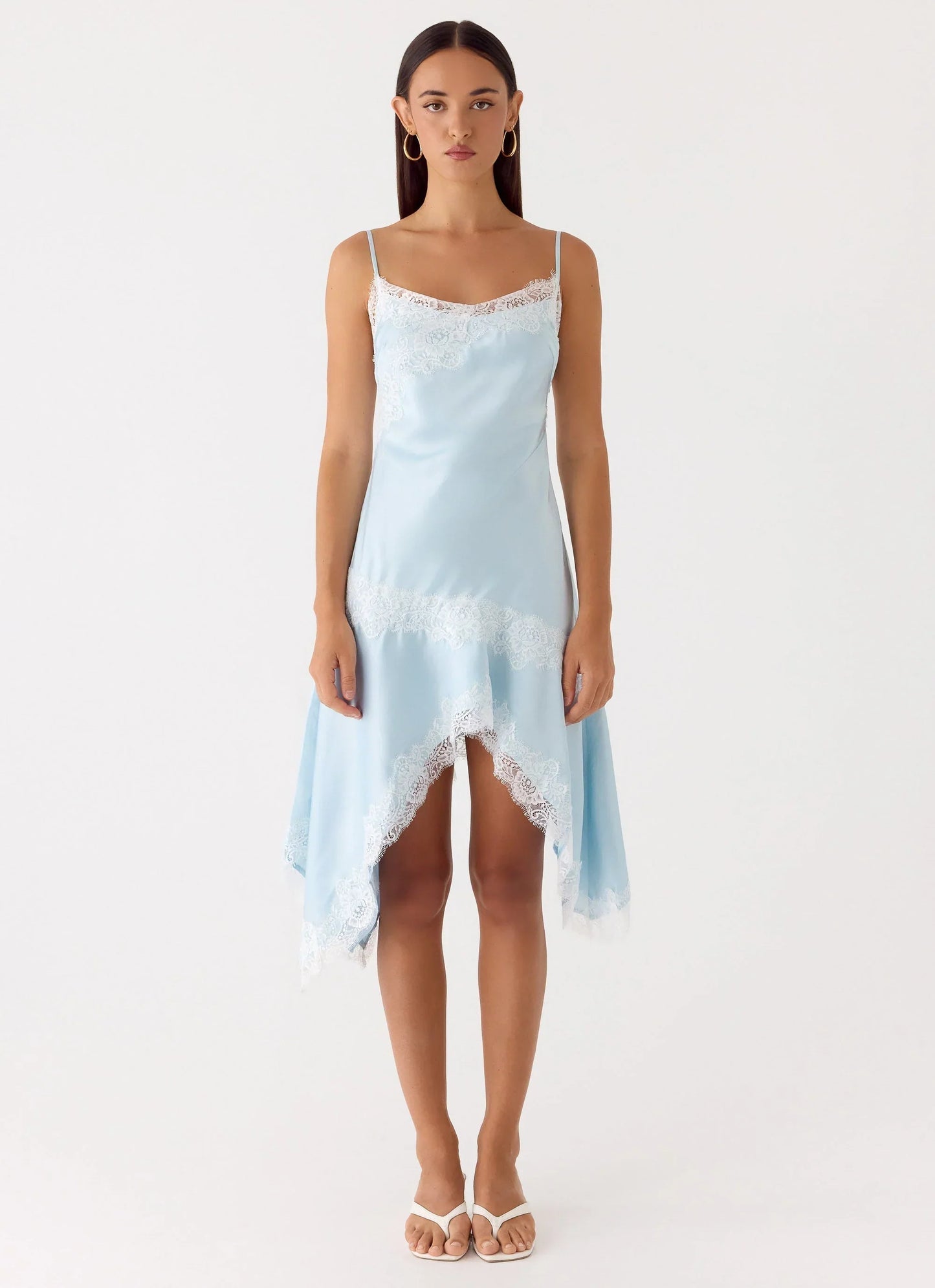 Starla Midi Dress Pale Blue