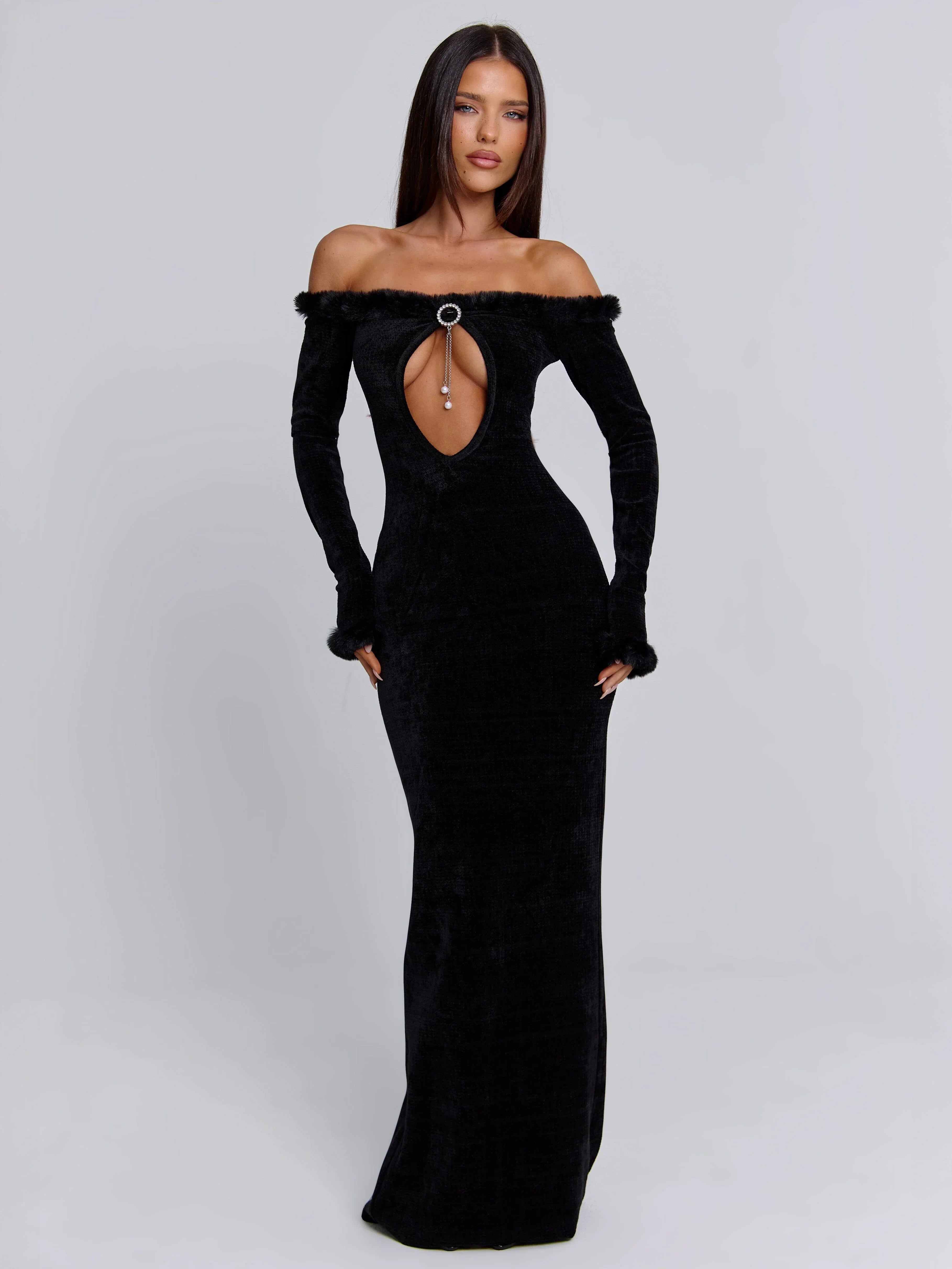 Senrah Black Maxi Dress