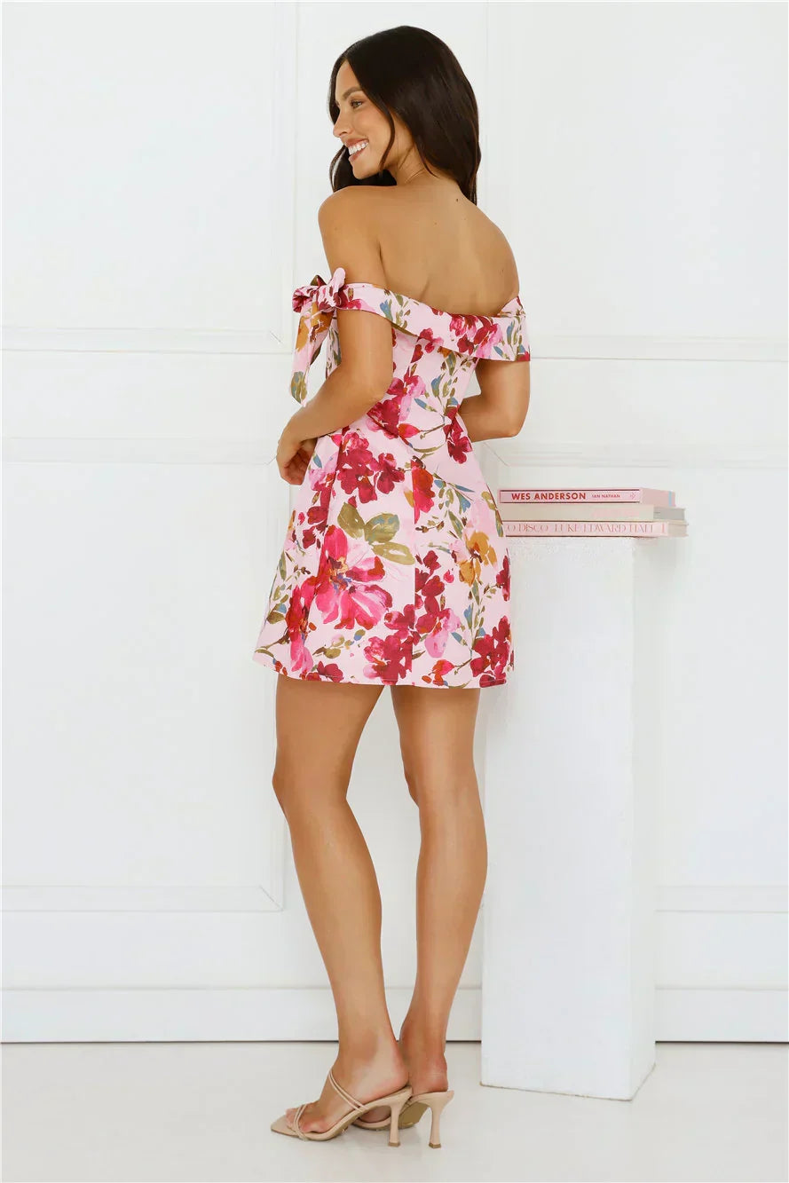 Luxe Seraphina Off Shoulder Mini Dress