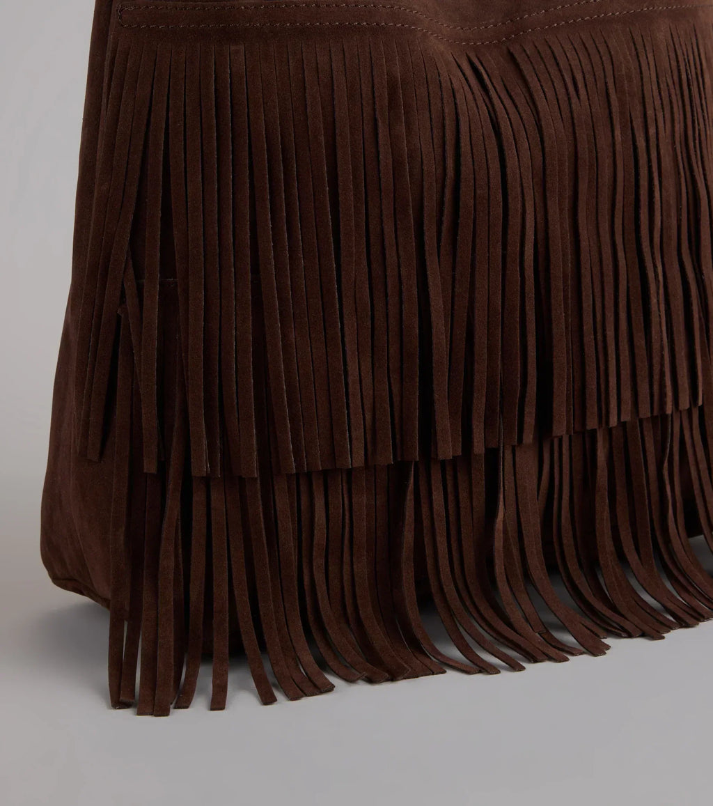 Fringe Benefits Fringe Tote Bag With Pouch