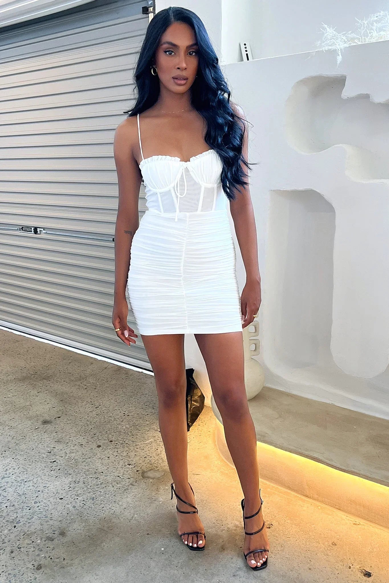 Mikail Dress - White