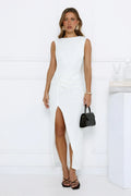 Country Air Midi Dress White