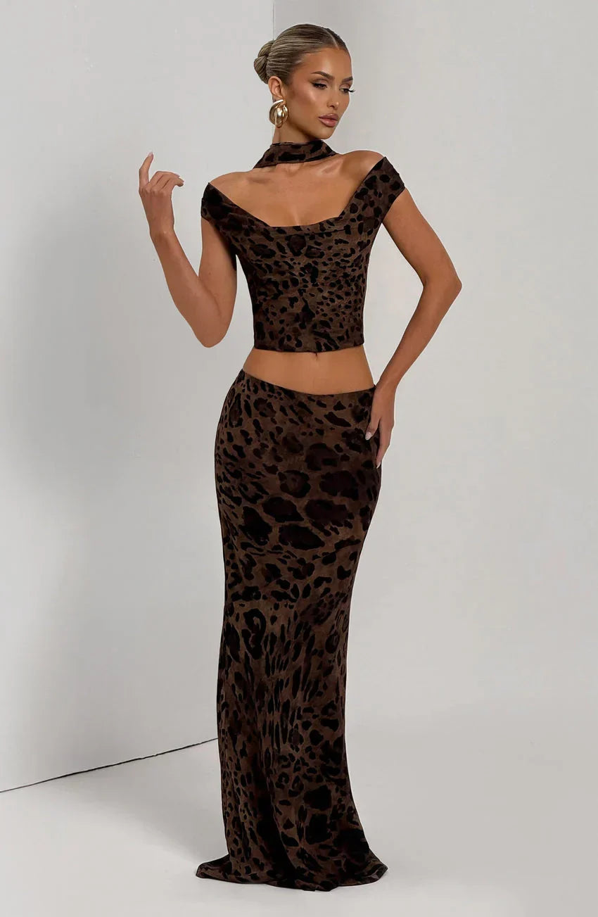 Chrysoula Top - Leopard Print